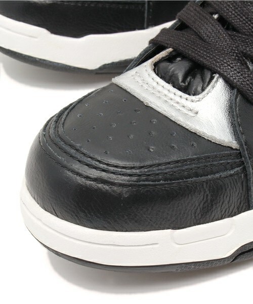 DIET BUTCHER（ダイエットブッチャー）の「DIET  BUTCHER  SLIM  SKIN　combi leather sneaker（スニーカー・メンズ・ブラック/シルバー・41/42/43）」の7枚目の写真