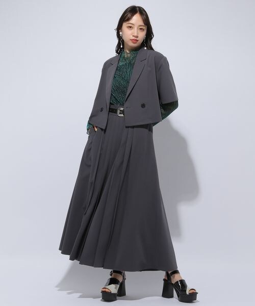 HARE(ハレ)の「ラメプリーツシアーT(トップス・レディース・ブラック09/グリーン76・FREE)」の4枚目の写真