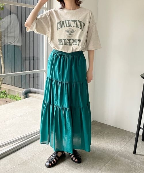 LOWRYS FARM(ローリーズファーム)の「ティアードボイルスカート(スカート・レディース・ホワイト05/ブラック09/グリーン75・FREE)」の10枚目の写真