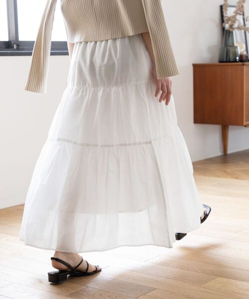 LOWRYS FARM(ローリーズファーム)の「ティアードボイルスカート(スカート・レディース・ホワイト05/ブラック09/グリーン75・FREE)」の9枚目の写真