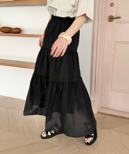 LOWRYS FARM(ローリーズファーム)の「ティアードボイルスカート(スカート・レディース・ホワイト05/ブラック09/グリーン75・FREE)」の17枚目の写真