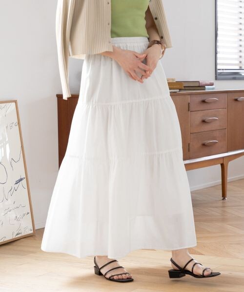 LOWRYS FARM(ローリーズファーム)の「ティアードボイルスカート(スカート・レディース・ホワイト05/ブラック09/グリーン75・FREE)」の6枚目の写真