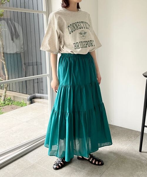 LOWRYS FARM(ローリーズファーム)の「ティアードボイルスカート(スカート・レディース・ホワイト05/ブラック09/グリーン75・FREE)」の11枚目の写真