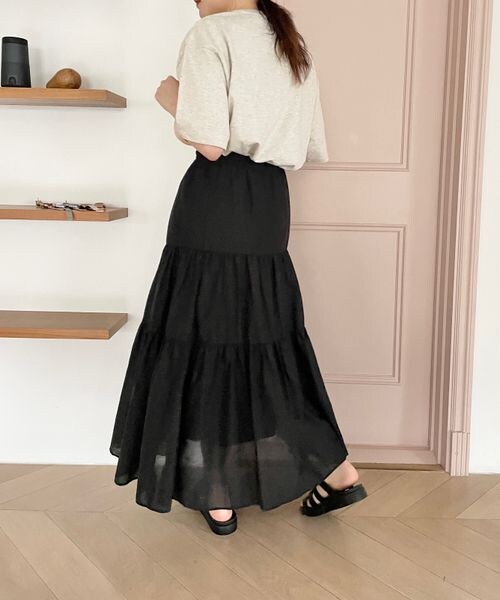 LOWRYS FARM(ローリーズファーム)の「ティアードボイルスカート(スカート・レディース・ホワイト05/ブラック09/グリーン75・FREE)」の15枚目の写真