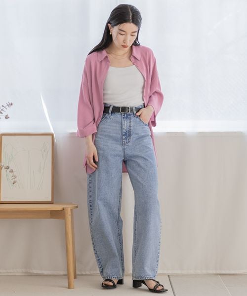 LOWRYS FARM（ローリーズファーム）の「スタイルUPカップキャミ（トップス・アイボリー08/ブラック09/ブラウン55/グリーン75・FREE）」の5枚目の写真