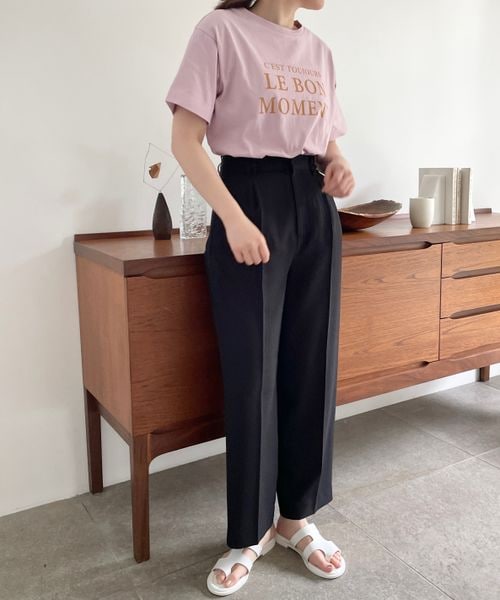 LOWRYS FARM(ローリーズファーム)の「プリントロゴTシャツ(トップス・ホワイト05/グレー12/チャコールグレー18/ピンク22・F)」の12枚目の写真
