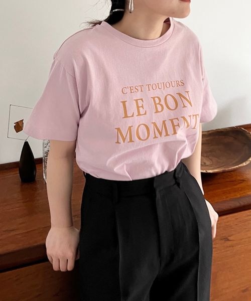 LOWRYS FARM(ローリーズファーム)の「プリントロゴTシャツ(トップス・ホワイト05/グレー12/チャコールグレー18/ピンク22・F)」の4枚目の写真