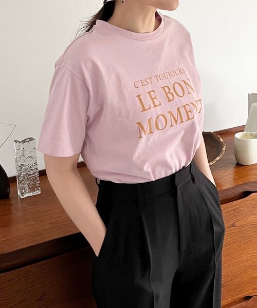 LOWRYS FARM(ローリーズファーム)の「プリントロゴTシャツ(トップス・ホワイト05/グレー12/チャコールグレー18/ピンク22・F)」の13枚目の写真