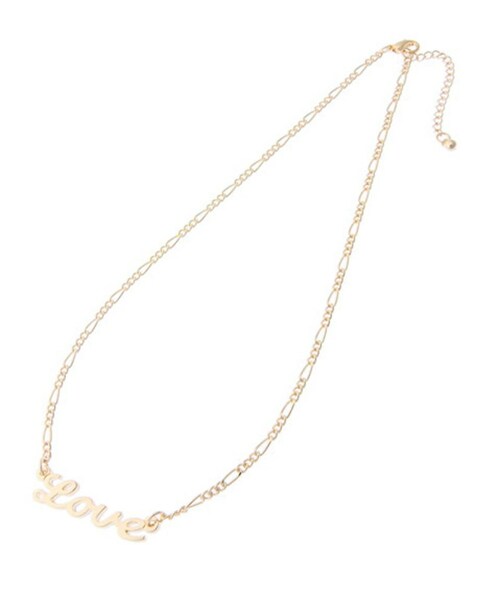 I Sook アイス の Loveロゴネックレス アクセサリー Wear