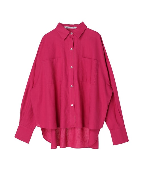 GARAGE OF GOOD CLOTHING（ガレージオブグッドクロージング）の「ビックシルエットシャツ（トップス・ホワイト/ピンク/ベージュ/イエロー/パープル・F）」の17枚目の写真