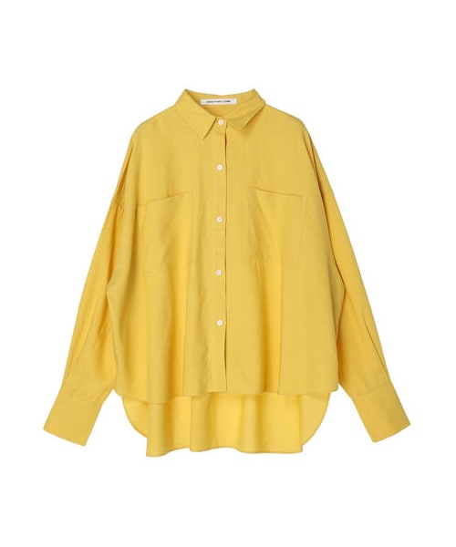 GARAGE OF GOOD CLOTHING（ガレージオブグッドクロージング）の「ビックシルエットシャツ（トップス・ホワイト/ピンク/ベージュ/イエロー/パープル・F）」の19枚目の写真