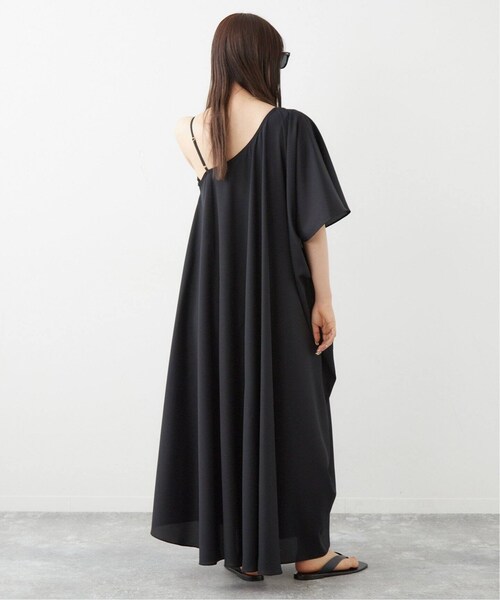 Plage プラージュ 羽織れるロングシャツワンピース 黒 フェード感 plage（プラージュ）の「セイヒンゾメ Over Shirt ワンピース