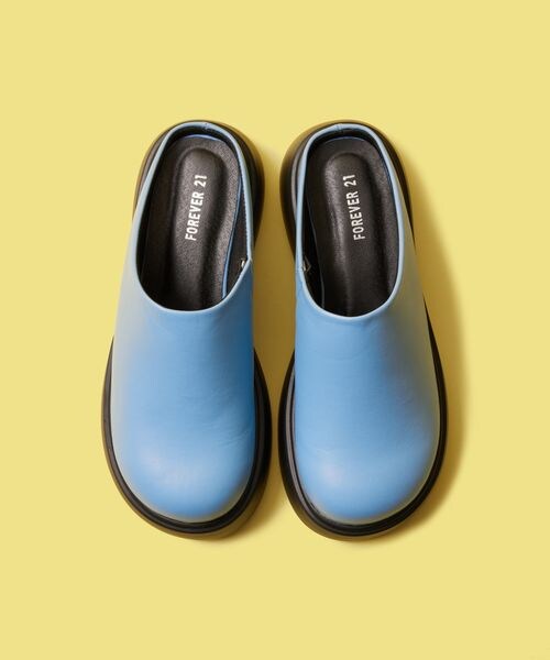 FOREVER 21（フォーエバー トゥエンティーワン）の「厚底サボサンダル（シューズ・アイボリー 06/ベージュ 50/ライトブルー 82・S(22.0~22.5cm)/M(23.0~23.5cm)/L(24.0~24.5cm)）」の7枚目の写真