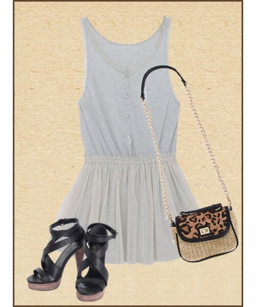 Ungrid（アングリッド）の「ヒョウ柄ミニBAG（バッグ・レディース・ブラック/ダークブラウン・F）」の4枚目の写真