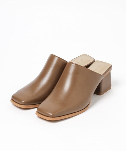 LEPSIM(レプシィム)の「スクエアヒールミュール(シューズ・レディース・アイボリー08/ブラック09/ブラウン51・M(23-23.5)/L(24-24.5))」の8枚目の写真