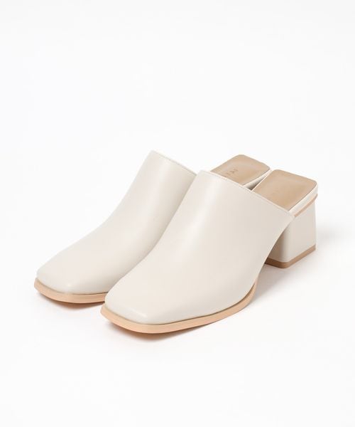 LEPSIM(レプシィム)の「スクエアヒールミュール(シューズ・レディース・アイボリー08/ブラック09/ブラウン51・M(23-23.5)/L(24-24.5))」の6枚目の写真