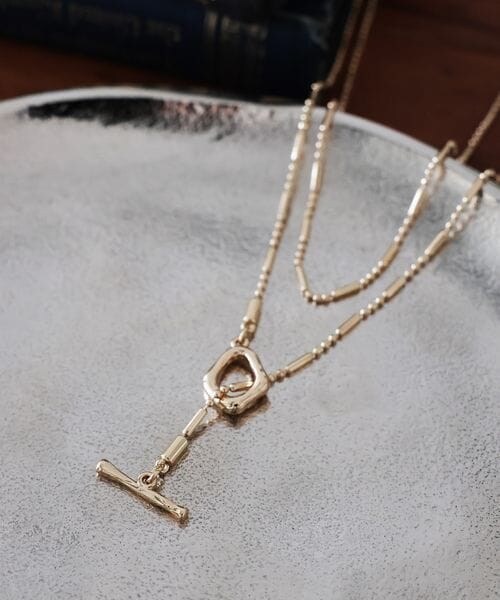 LEPSIM（レプシィム）の「マンテルロングネックレス（アクセサリー・シルバー18/シルバー×ボール19/ゴールド52・ONE SIZE）」の2枚目の写真