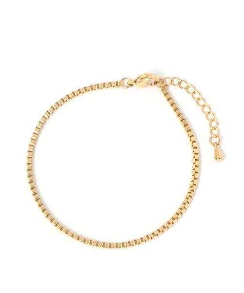 LEPSIM（レプシィム）の「ステンレスチェーンブレス（アクセサリー・レディース・シルバー18/シルバー×デザイン19/ゴールド51/ゴールド×ボックス52・ONE SIZE）」の8枚目の写真