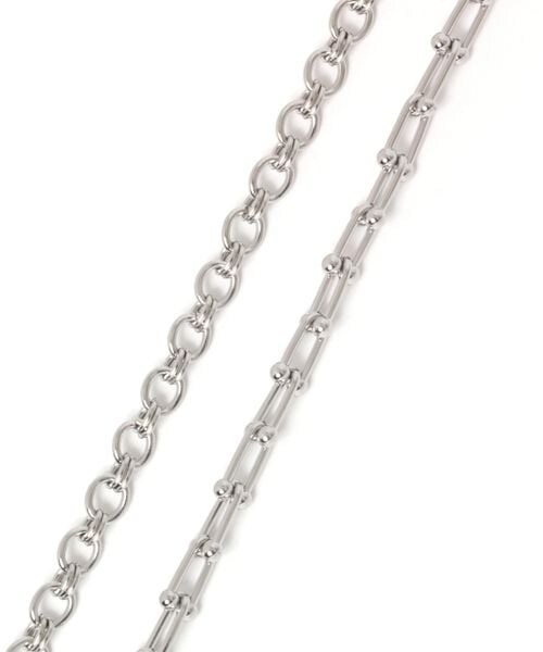 LEPSIM（レプシィム）の「ステンレスチェーンブレス（アクセサリー・レディース・シルバー18/シルバー×デザイン19/ゴールド51/ゴールド×ボックス52・ONE SIZE）」の10枚目の写真