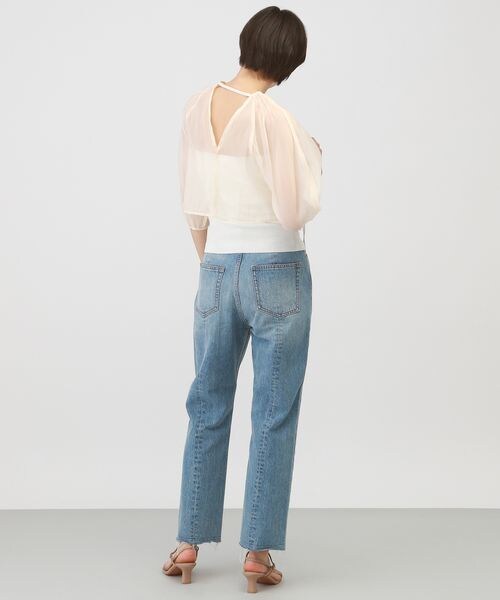 A part by（アパートバイ）の「シアープルオーバーキャミ2Pワンピース/WEB先行予約（ワンピース/ドレス・レディース・ナチュラルワンピース×ブラック 08/ブラックワンピース×ナチュラル 09・フリーサイズ）」の15枚目の写真