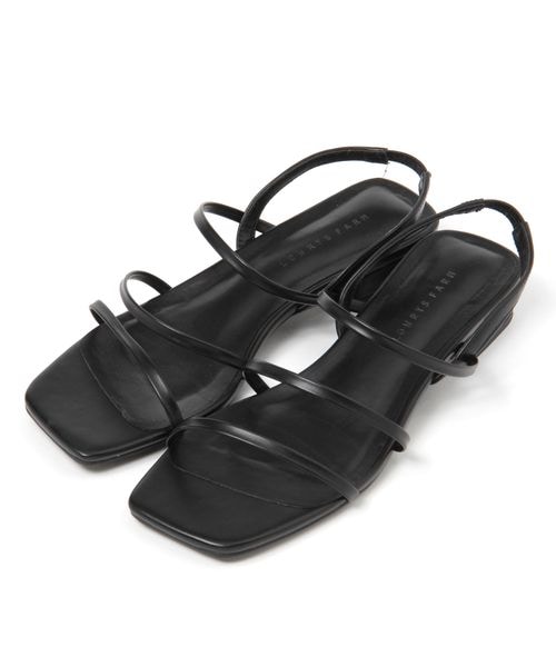 LOWRYS FARM ブラック サンダル M 新品未使用】LOWRYS FARM クロスサンダル M - メルカリ