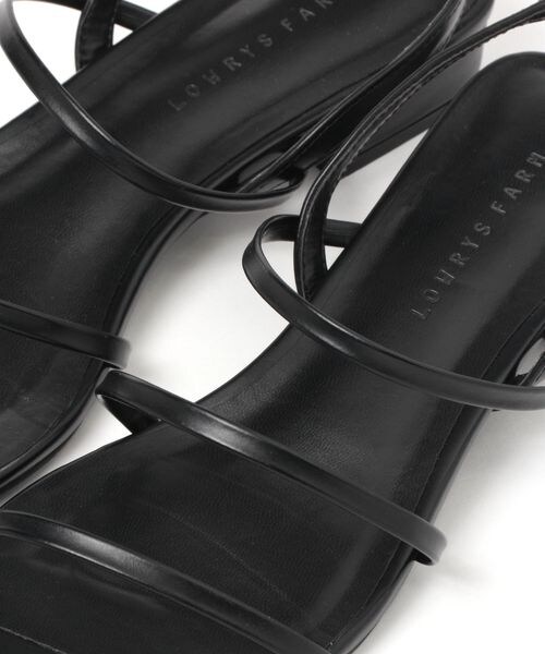 LOWRYS FARM（ローリーズファーム）の「ホソストラップサンダル（シューズ・レディース・ブラック09/シルバー12・M(23-23.5)/L(24-24.5)）」の10枚目の写真