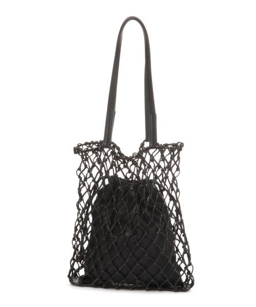 LOWRYS FARM（ローリーズファーム）の「マクラメキンチャクツキトート（バッグ・アイボリー06/オフホワイト08/ブラック10/ベージュ52・FREE）」の18枚目の写真