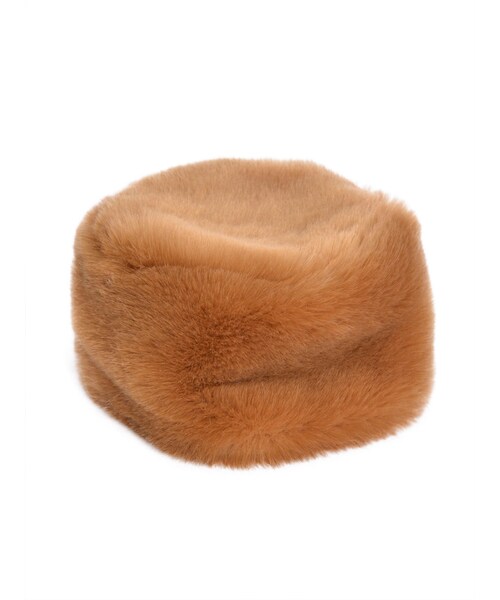 Ungrid（アングリッド）の「【Casual】ボリュームファーHAT（帽子・レディース・オフホワイト/ブラウン/ベージュ・F）」の2枚目の写真