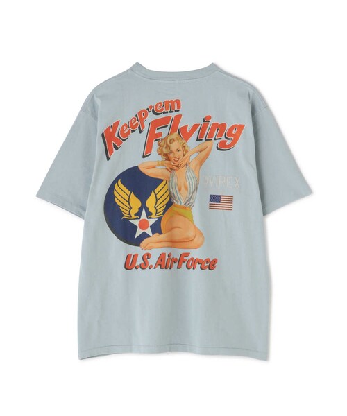 AVIREX(アヴィレックス)の「S/S PIN UP TEE"USAF"(トップス・ブラック/ホワイト/サックス・M/L/XL/2XL)」の6枚目の写真