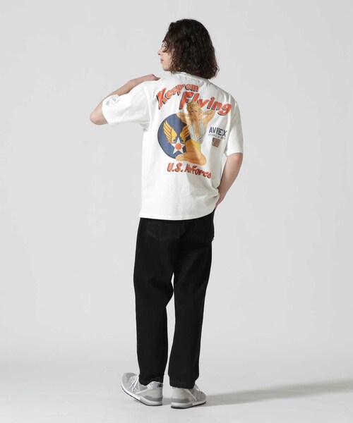 AVIREX(アヴィレックス)の「S/S PIN UP TEE"USAF"(トップス・ブラック/ホワイト/サックス・M/L/XL/2XL)」の17枚目の写真