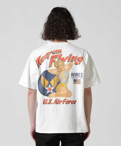 AVIREX(アヴィレックス)の「S/S PIN UP TEE"USAF"(トップス・ブラック/ホワイト/サックス・M/L/XL/2XL)」の20枚目の写真