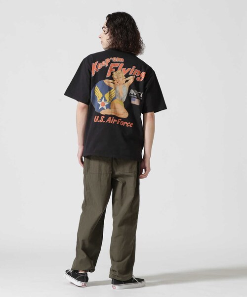 AVIREX(アヴィレックス)の「S/S PIN UP TEE"USAF"(トップス・ブラック/ホワイト/サックス・M/L/XL/2XL)」の11枚目の写真