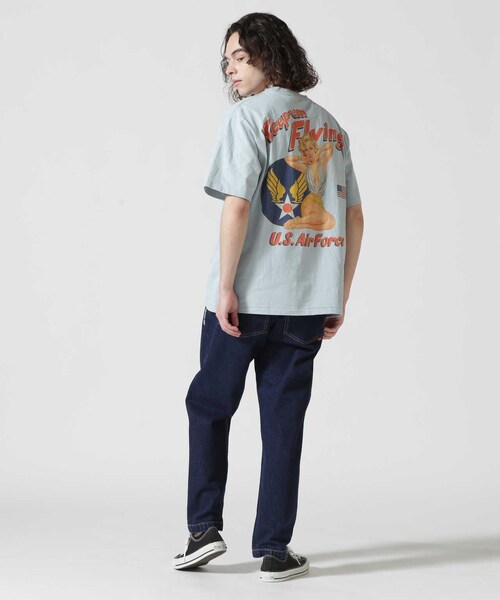 AVIREX(アヴィレックス)の「S/S PIN UP TEE"USAF"(トップス・ブラック/ホワイト/サックス・M/L/XL/2XL)」の3枚目の写真