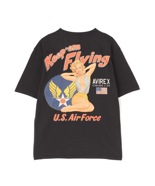 AVIREX(アヴィレックス)の「S/S PIN UP TEE"USAF"(トップス・ブラック/ホワイト/サックス・M/L/XL/2XL)」の13枚目の写真