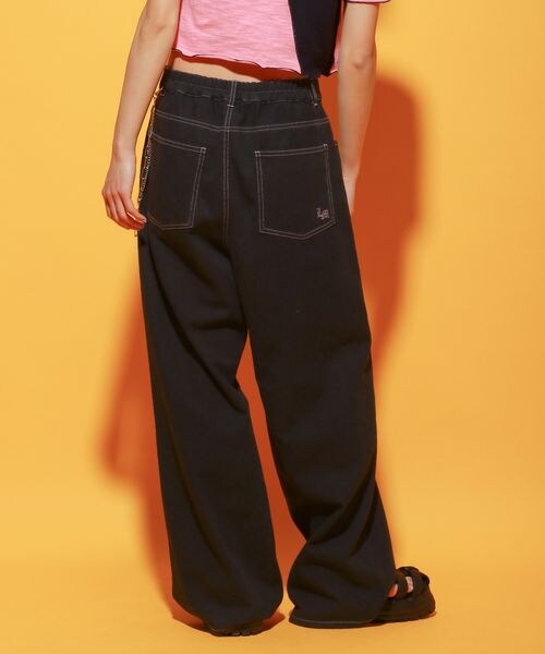 PAGEBOY（ページボーイ）の「タックワイドパンツ（パンツ・レディース・ブラック09/グリーン77・M/L）」の9枚目の写真