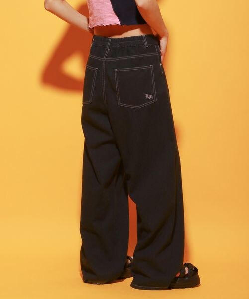 PAGEBOY（ページボーイ）の「タックワイドパンツ（パンツ・レディース・ブラック09/グリーン77・M/L）」の8枚目の写真