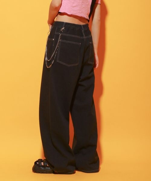 PAGEBOY（ページボーイ）の「タックワイドパンツ（パンツ・レディース・ブラック09/グリーン77・M/L）」の7枚目の写真