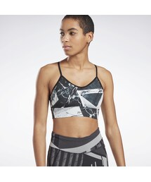 Reebok（リーボック）の「ワークアウトレディ プリンテッド スポーツブラ / Workout Ready Printed Sports Bra【返品不可商品】 （ブラック）（その他）」