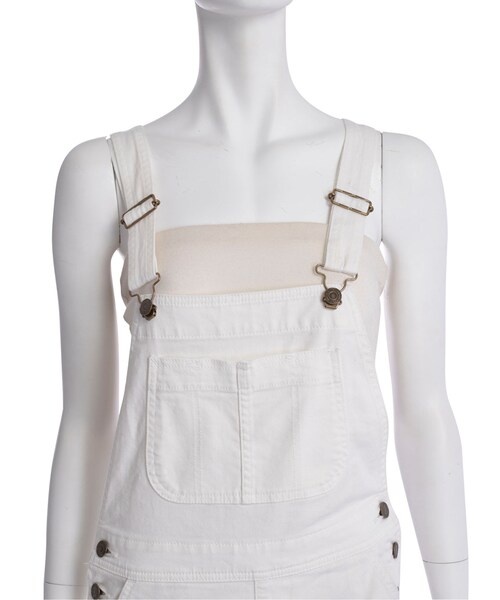 Ungrid（アングリッド）の「《sweet11月号 吉川ひなのｻﾝ着用》【Casual】デニムストスリサロペット（オールインワン・サロペット・レディース・ホワイト/インディゴ・S/M）」の12枚目の写真