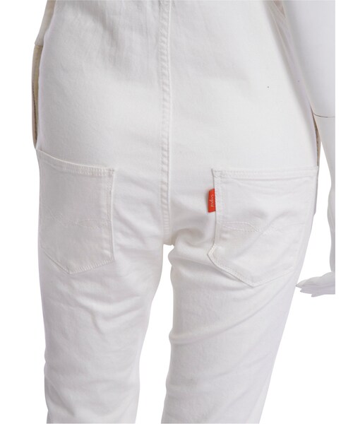 Ungrid（アングリッド）の「《sweet11月号 吉川ひなのｻﾝ着用》【Casual】デニムストスリサロペット（オールインワン・サロペット・レディース・ホワイト/インディゴ・S/M）」の11枚目の写真