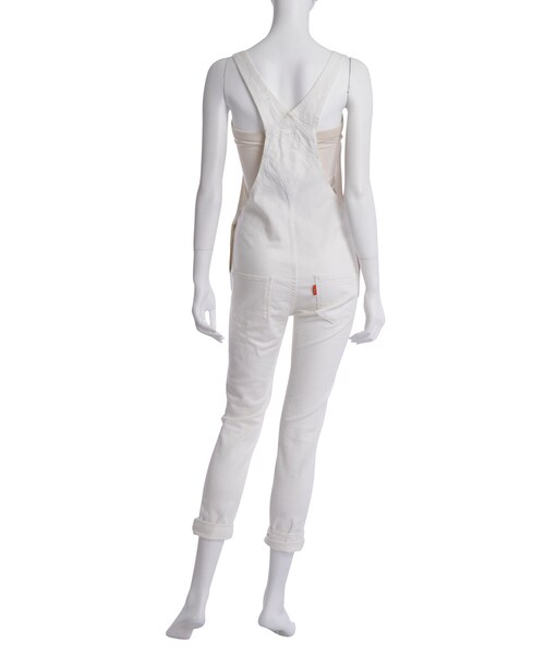 Ungrid（アングリッド）の「《sweet11月号 吉川ひなのｻﾝ着用》【Casual】デニムストスリサロペット（オールインワン・サロペット・レディース・ホワイト/インディゴ・S/M）」の9枚目の写真