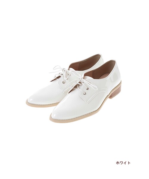 w closet(ダブルクローゼット)の「レースアップシューズ(シューズ・レディース・ブラック/ホワイト/シルバー・M/L)」の2枚目の写真