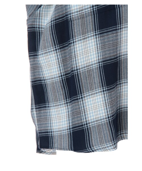 G.V.G.V.(ジーヴィージーヴィー)の「CHECK OVERSIZED SHIRT(トップス・レディース・NAVY/GREY・36)」の7枚目の写真