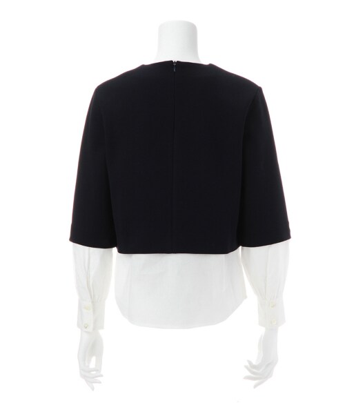 G.V.G.V.（ジーヴィージーヴィー）の「DOUBLE JERSEY LAYERED TOP（トップス・レディース・NAVY・XS/S）」の3枚目の写真