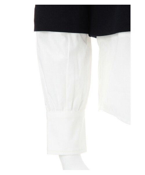 G.V.G.V.（ジーヴィージーヴィー）の「DOUBLE JERSEY LAYERED TOP（トップス・レディース・NAVY・XS/S）」の6枚目の写真