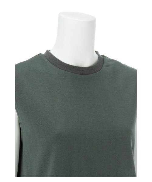 G.V.G.V.（ジーヴィージーヴィー）の「COTTON SLEEVELESS TEE（トップス・レディース・KHAKI/BLACK/WHITE・XS）」の6枚目の写真