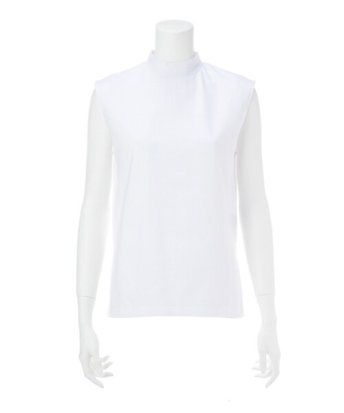 G.V.G.V.（ジーヴィージーヴィー）の「COTTON HIGH NECK SLEEVELESS TOP（トップス・レディース・BLACK/KHAKI/WHITE・XS）」の2枚目の写真