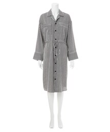 G.V.G.V. | STRIPED SATIN PYJAMA SHIRT DRESS(ワンピース/ドレス)