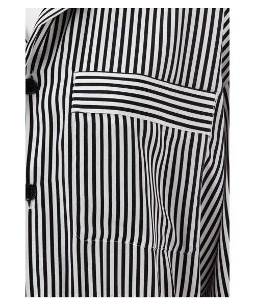 G.V.G.V.（ジーヴィージーヴィー）の「STRIPED SATIN PYJAMA SHIRT DRESS（ワンピース/ドレス・レディース・WHITE・34/36）」の5枚目の写真