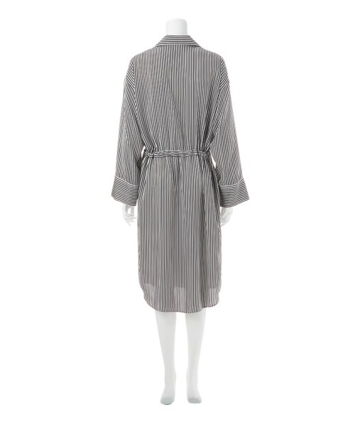 G.V.G.V.（ジーヴィージーヴィー）の「STRIPED SATIN PYJAMA SHIRT DRESS（ワンピース/ドレス・レディース・WHITE・34/36）」の3枚目の写真